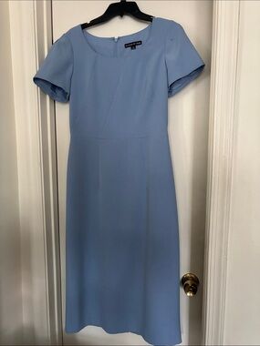 Preston & York Powder Blue Midi Sheath Dress